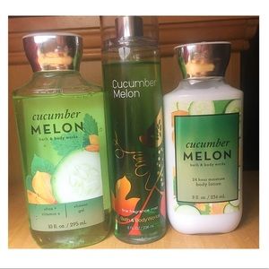Bath and Body Works cucumber melon bundle